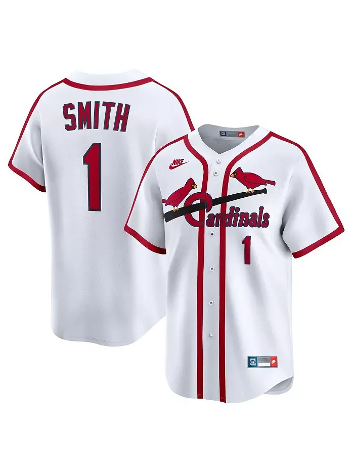 Мужская белая ретро-джерси St. Louis Cardinals Ozzie Smith из ограниченной коллекции Cooperstown — изображение 1 из 3