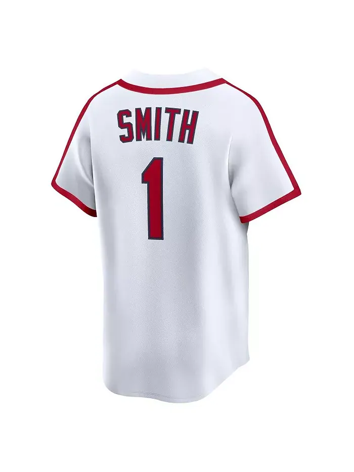 Мужская белая ретро-джерси St. Louis Cardinals Ozzie Smith из ограниченной коллекции Cooperstown — изображение 3 из 3