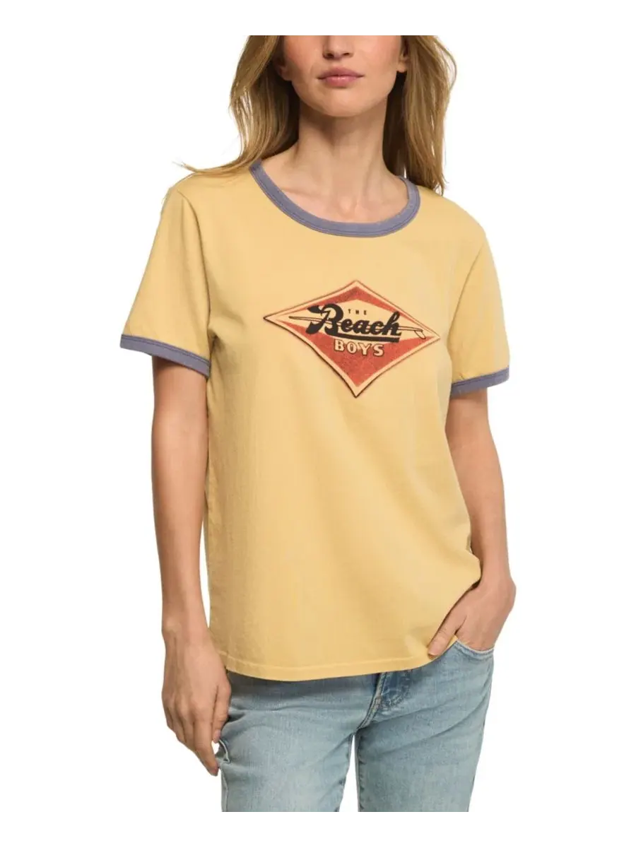 Футболка с принтом The Beach Boys Emblem Retro Lucky Brand, Fall Leaf
