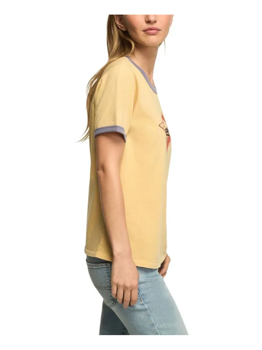 Футболка с принтом The Beach Boys Emblem Retro Lucky Brand, Fall Leaf — изображение 3 из 5