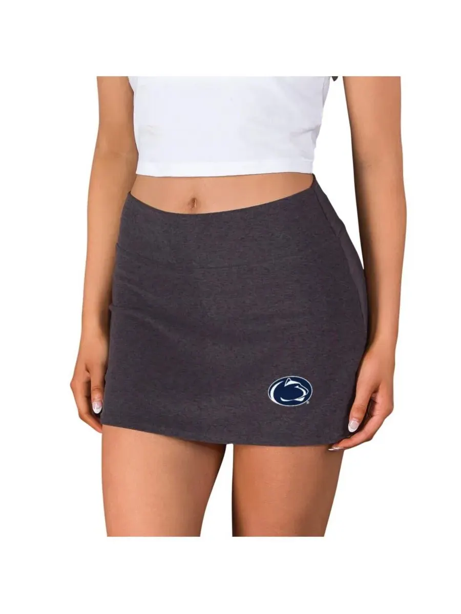 Concepts Sport Женская вязаная юбка-шорты угольного цвета с логотипом Penn State Nittany Lions