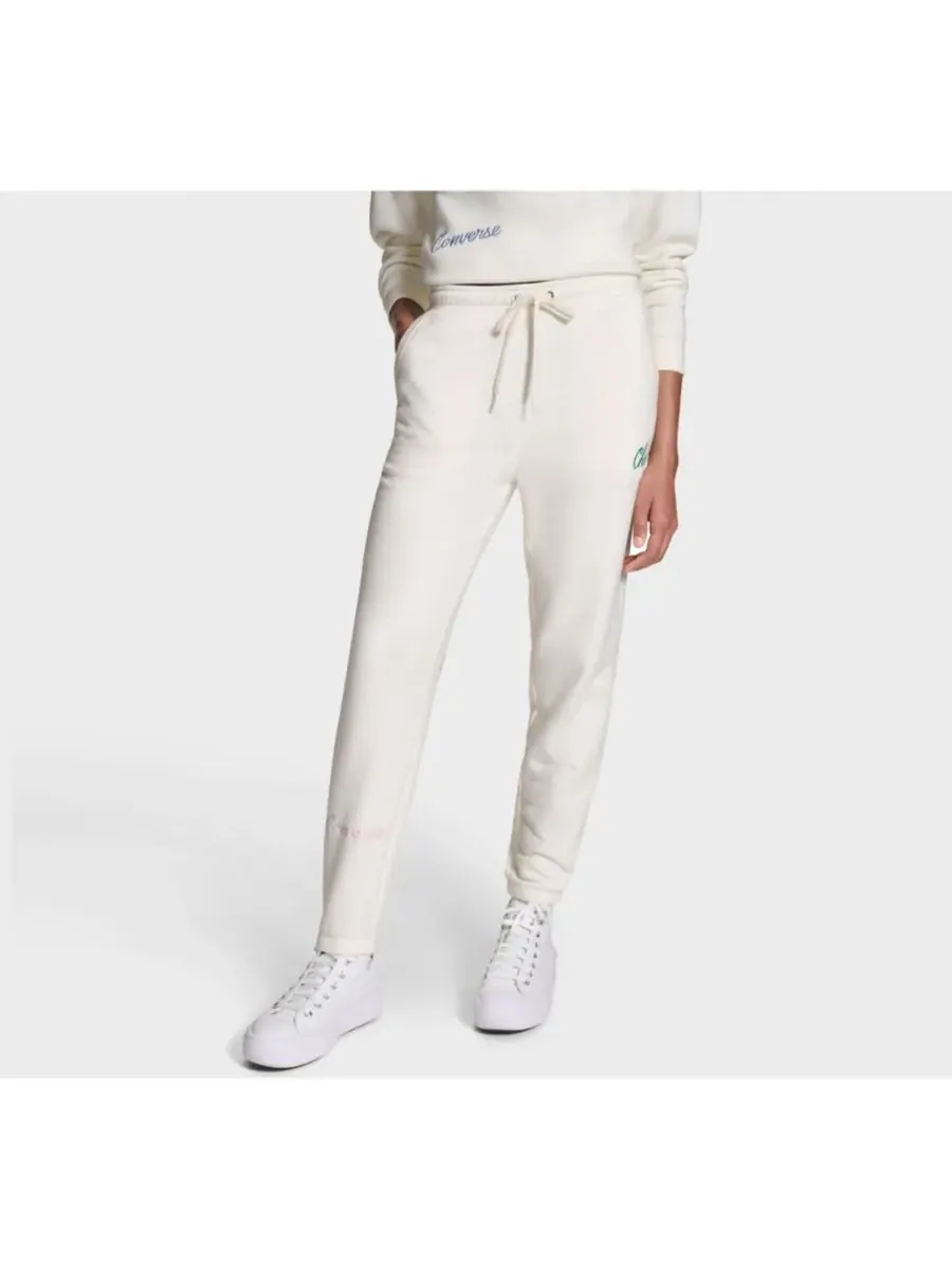 Женские спортивные брюки Chuck Taylor Script Converse, Converse Egret