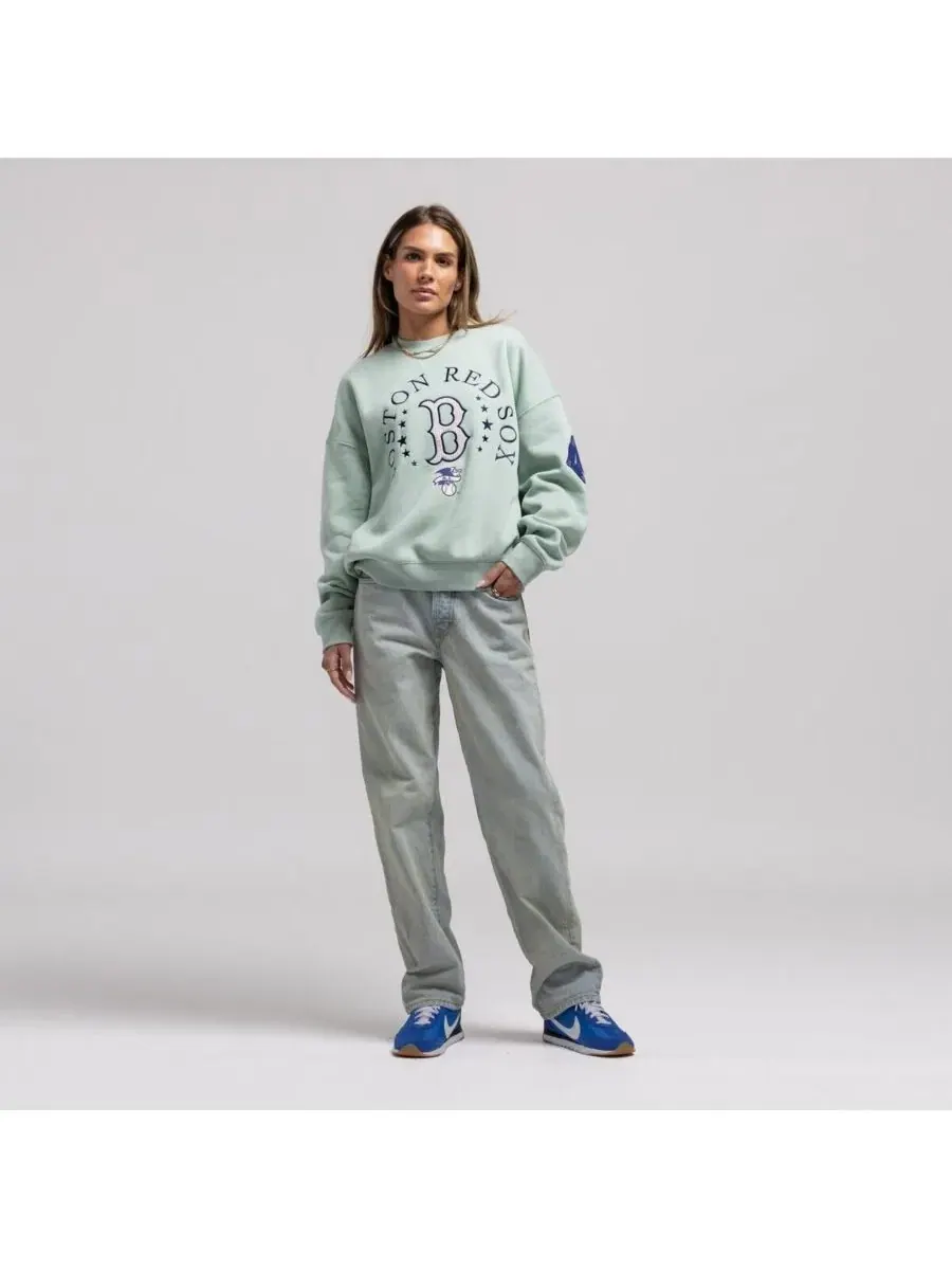 Женская зеленая толстовка Boston Red Sox Yacht Rock Mitchell & Ness — изображение 1 из 7, зеленый