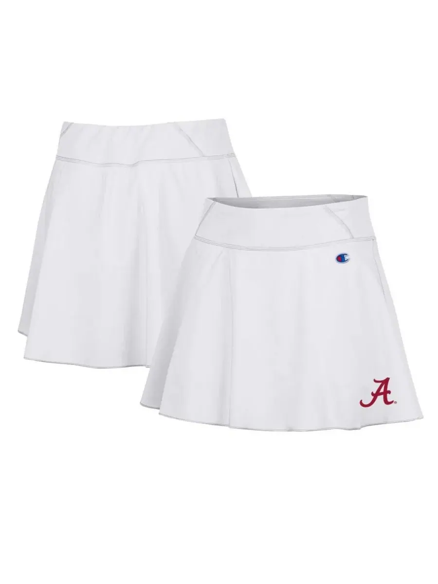 Champion Женская белая юбка-шорты Alabama Crimson Tide Tailgate Soft Touch — изображение 1 из 3, белый
