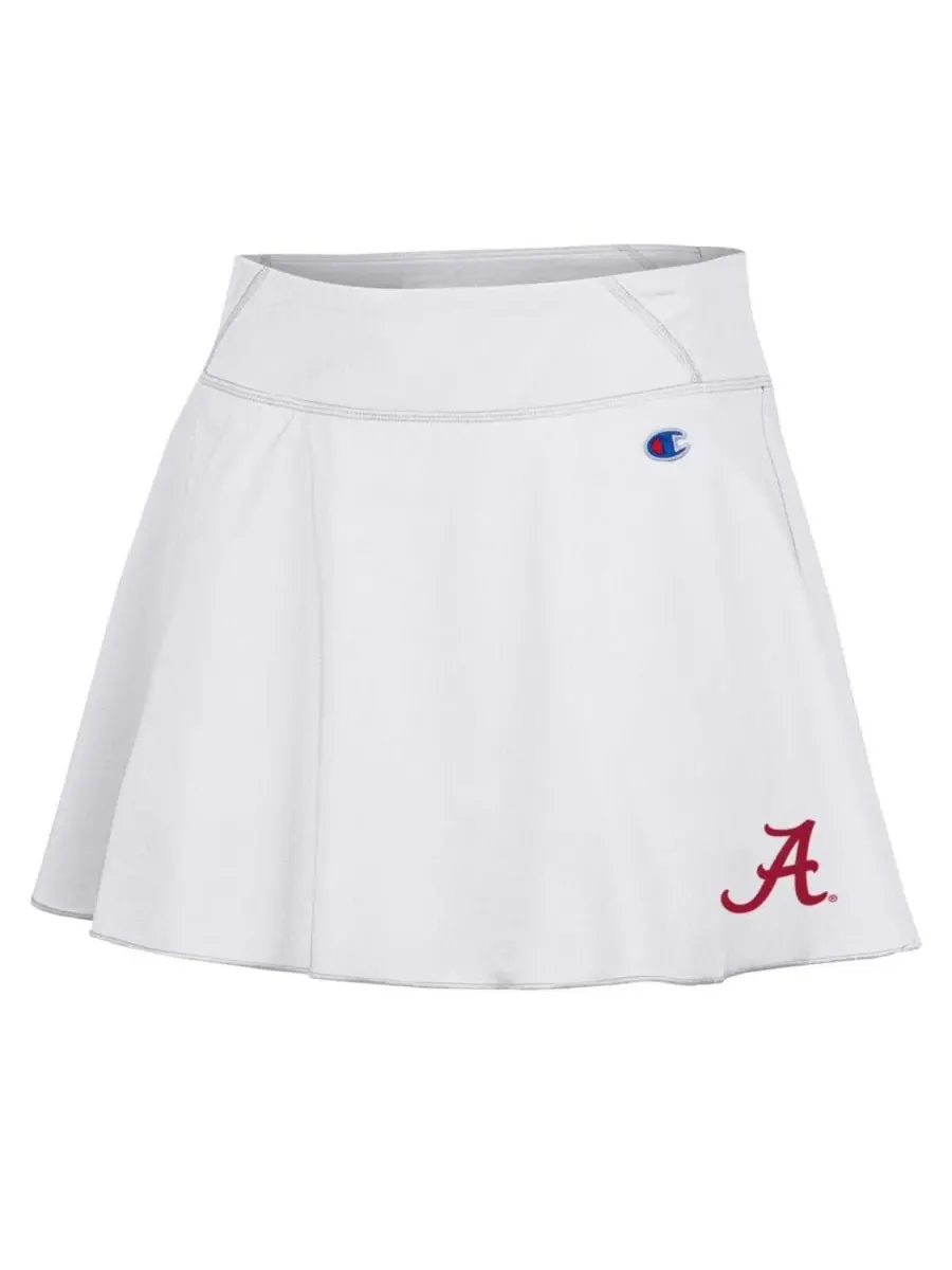 Champion Женская белая юбка-шорты Alabama Crimson Tide Tailgate Soft Touch — изображение 3 из 3, белый