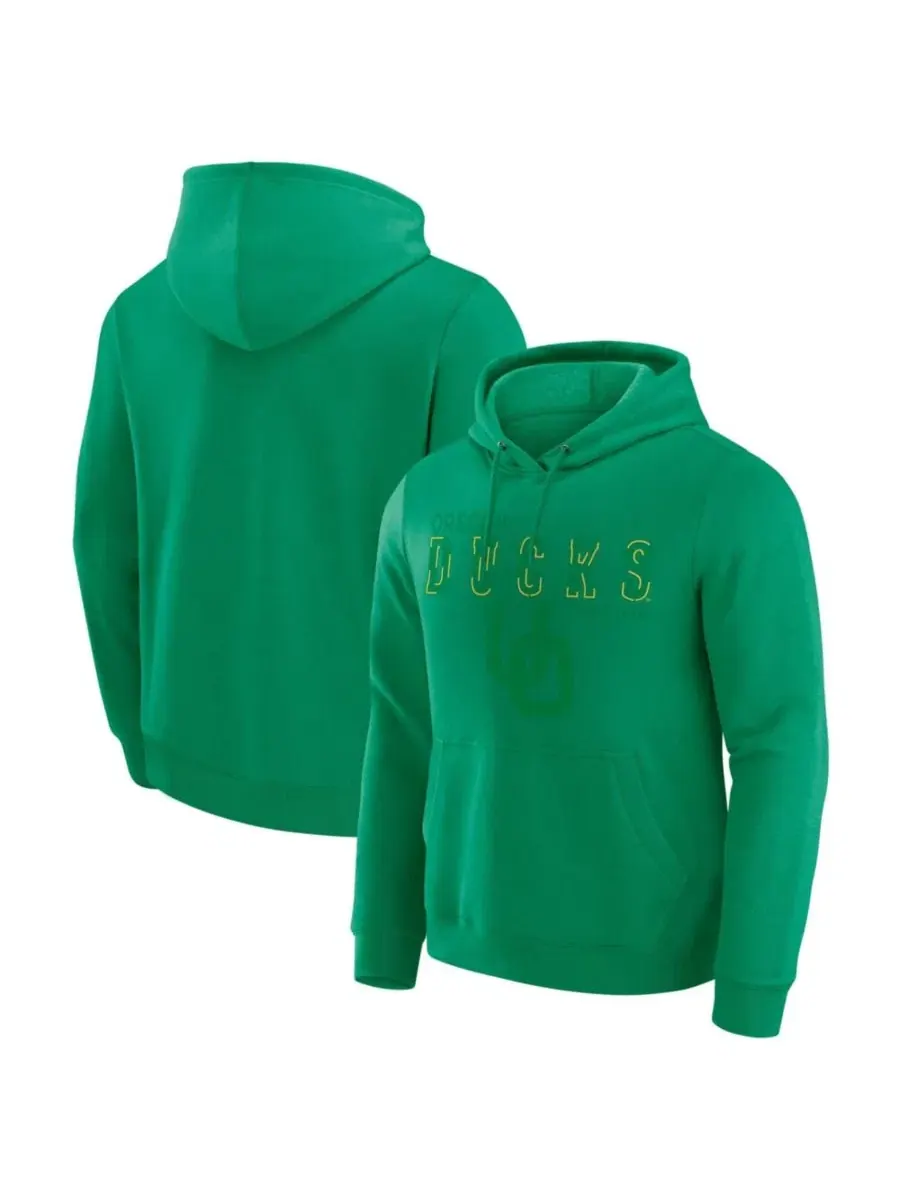 Худи с капюшоном Oregon Ducks с потертым принтом Darius Rucker Collection By Fanatics — зеленый