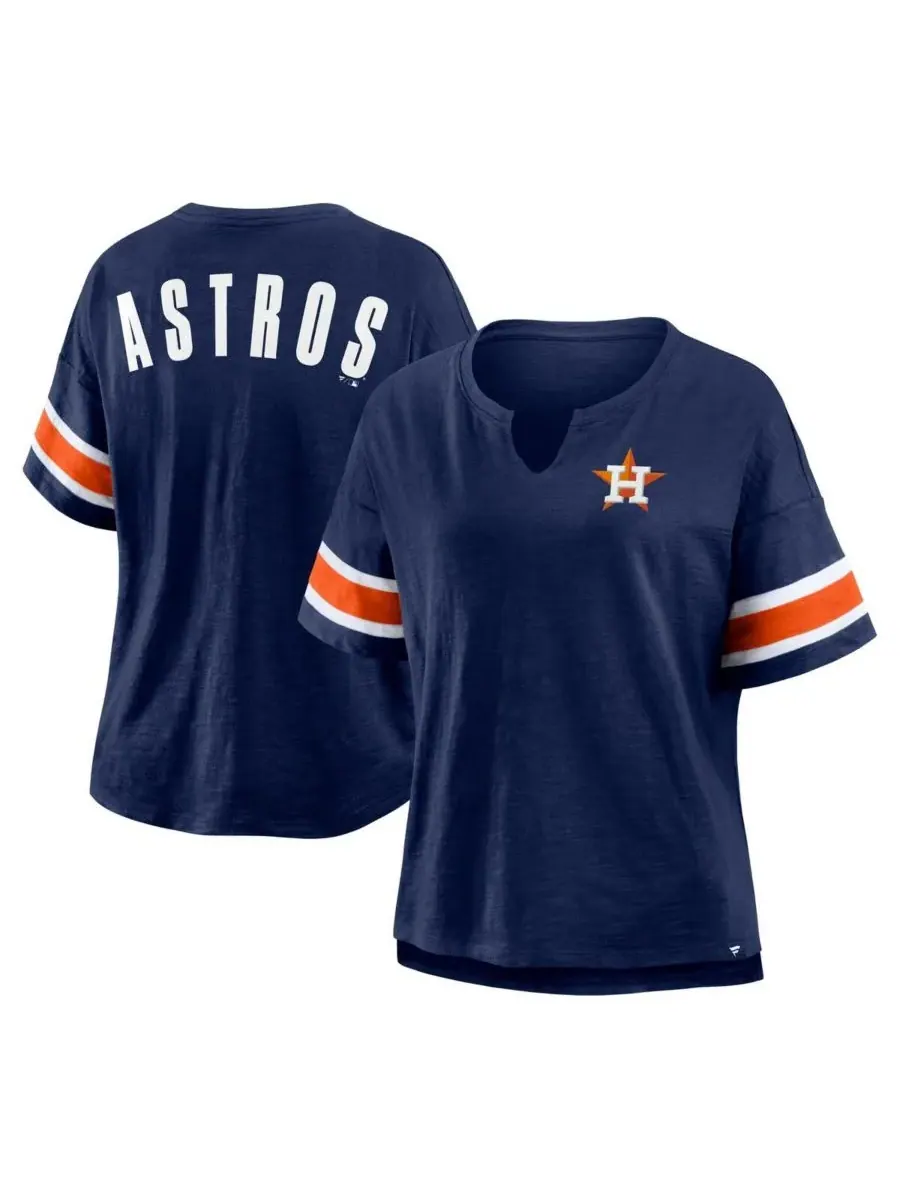Fanatics Женская темно-синяя футболка Houston Astros Curl Route — изображение 1 из 3, темно-синий