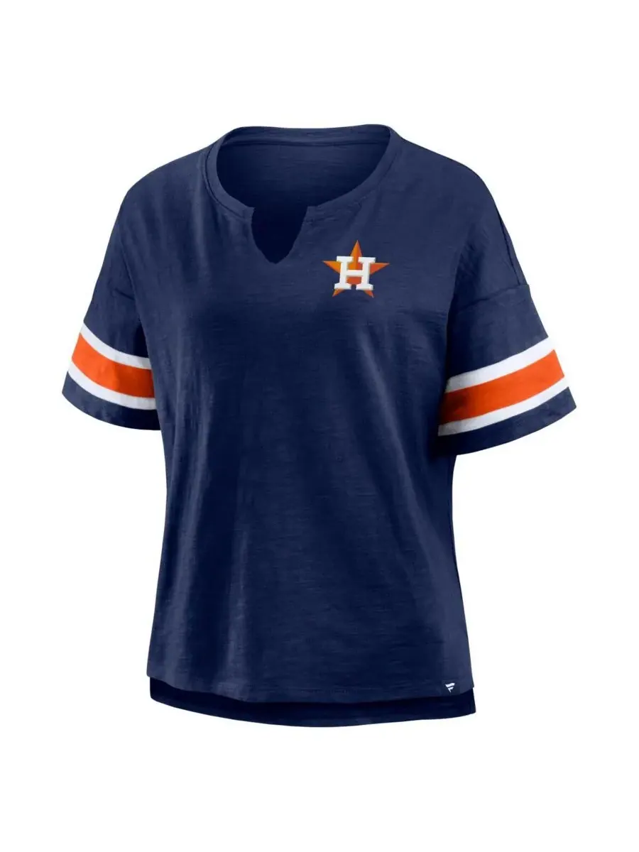 Fanatics Женская темно-синяя футболка Houston Astros Curl Route — изображение 2 из 3, темно-синий