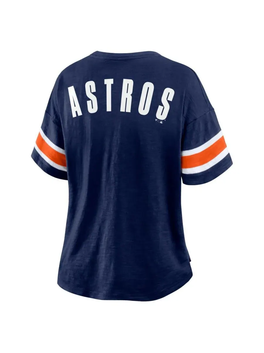 Fanatics Женская темно-синяя футболка Houston Astros Curl Route — изображение 3 из 3, темно-синий