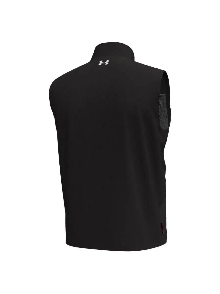 Under Armour Мужской черный жилет Under Armor Utah Utes Drive Pro Storm на молнии — изображение 2 из 3