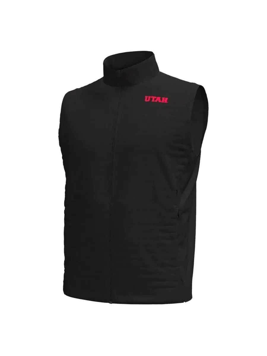 Under Armour Мужской черный жилет Under Armor Utah Utes Drive Pro Storm на молнии — изображение 3 из 3