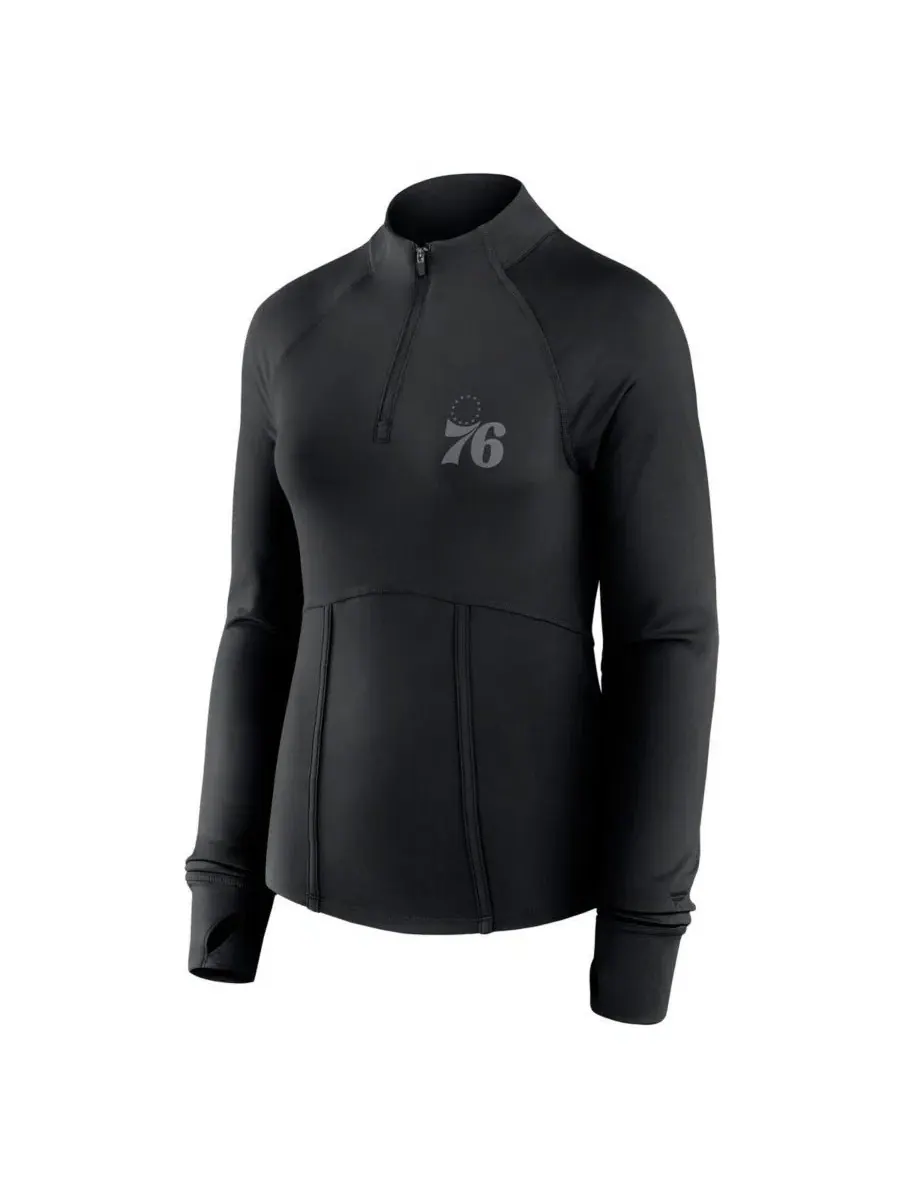 Женская куртка-четверть с принтом Elements Match Raglan Fanatics — изображение 2 из 3, черный
