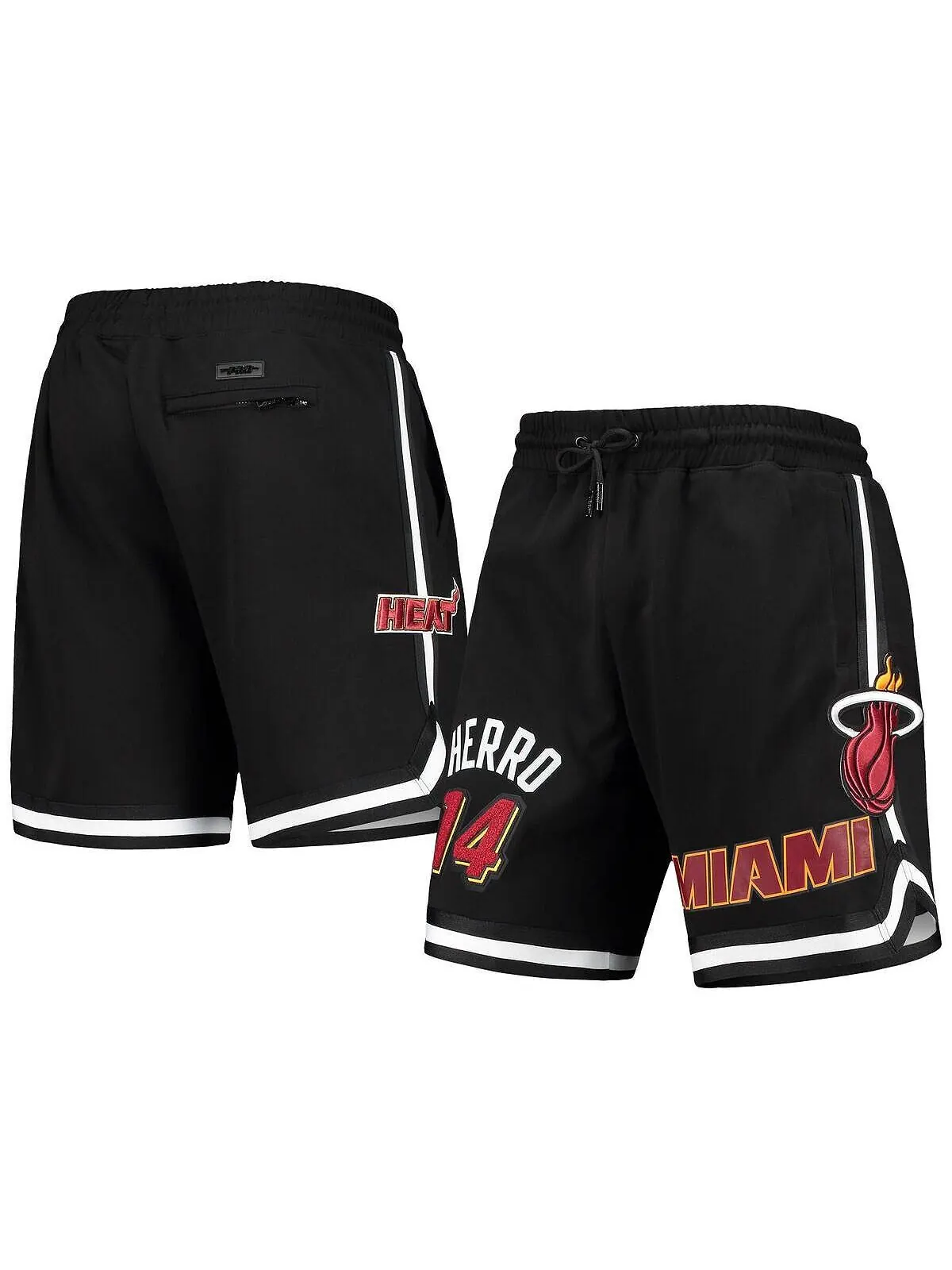 Мужские черные шорты tyler herro miami heat team player Pro Standard