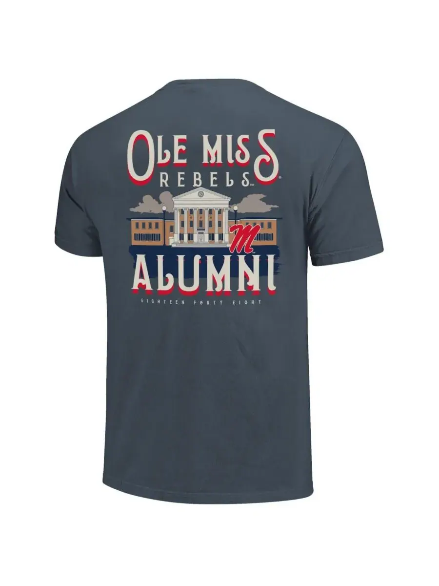 Футболка с длинным рукавом для болельщиков Ole Miss Rebels, Comfort Colors Campus Alumni Image One — изображение 2 из 3