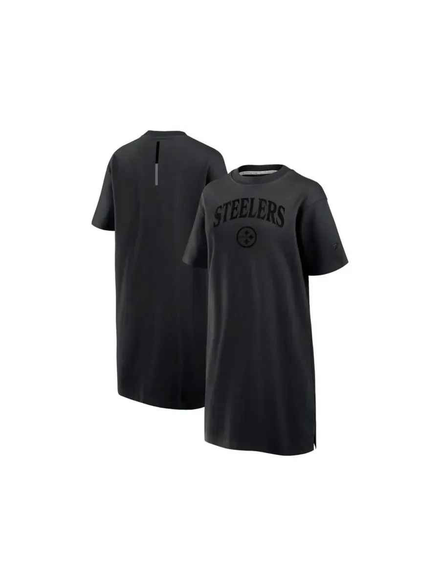 Fanatics Женское черное платье Pittsburgh Steelers Elements Go Tri-Blend — изображение 1 из 3, черный