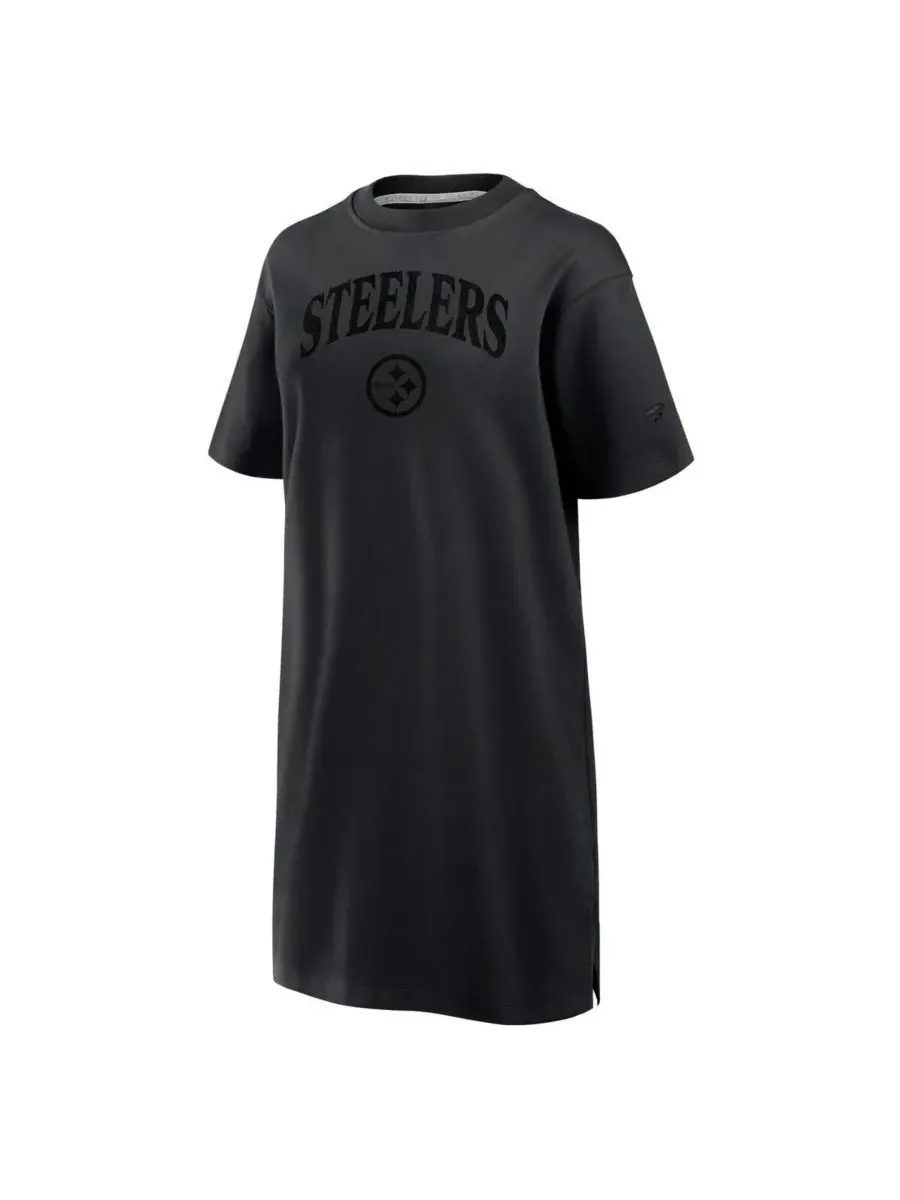 Fanatics Женское черное платье Pittsburgh Steelers Elements Go Tri-Blend — изображение 2 из 3, черный