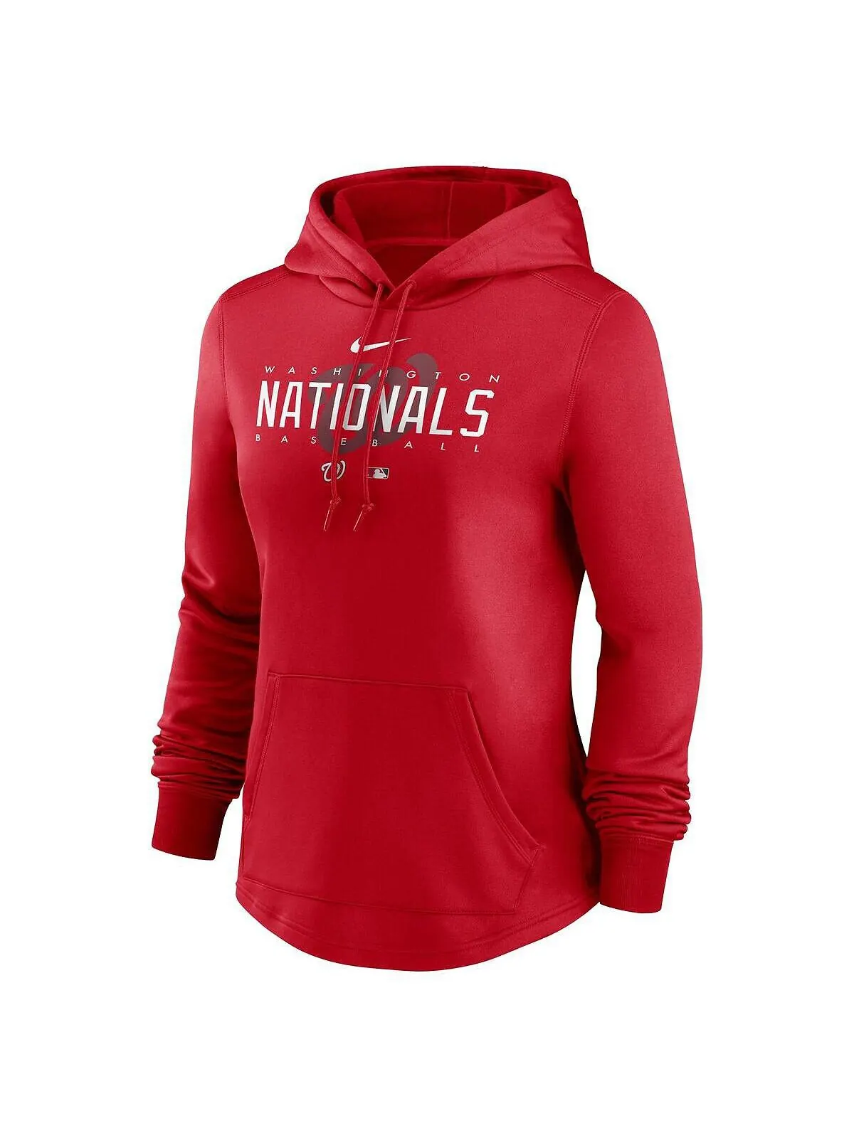 Женский красный пуловер с капюшоном Washington Nationals Authentic Collection Pregame Performance — изображение 3 из 3