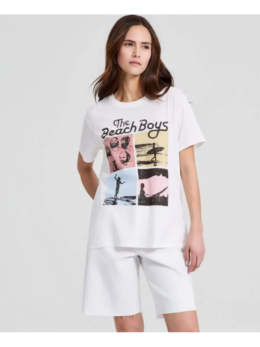 Женская футболка с круглым вырезом и графическим принтом группы The Beach Boys And Now This, Calla — изображение 1 из 4