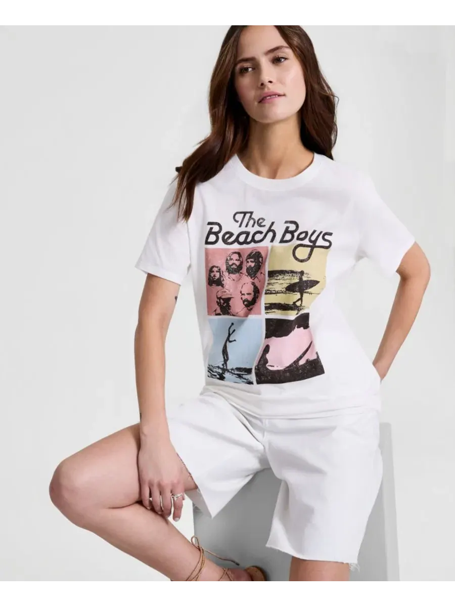 Женская футболка с круглым вырезом и графическим принтом группы The Beach Boys And Now This, Calla — изображение 2 из 4