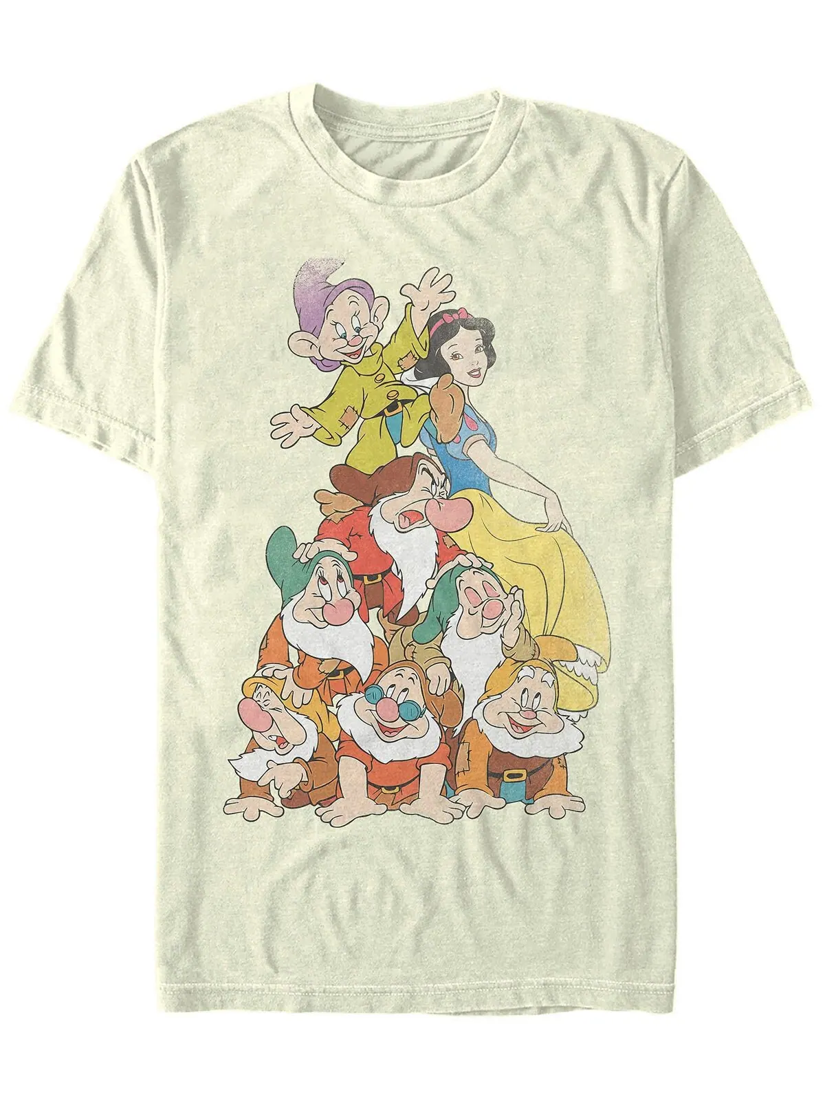 Мужская футболка с коротким рукавом disney snow white seven dwarf stack Fifth Sun — изображение 1 из 1, прозрачный