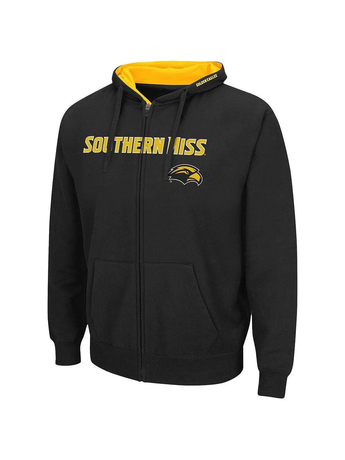 Мужская черная толстовка с капюшоном southern miss golden eagles arch и логотипом 3.0 на молнии во — изображение 3 из 3