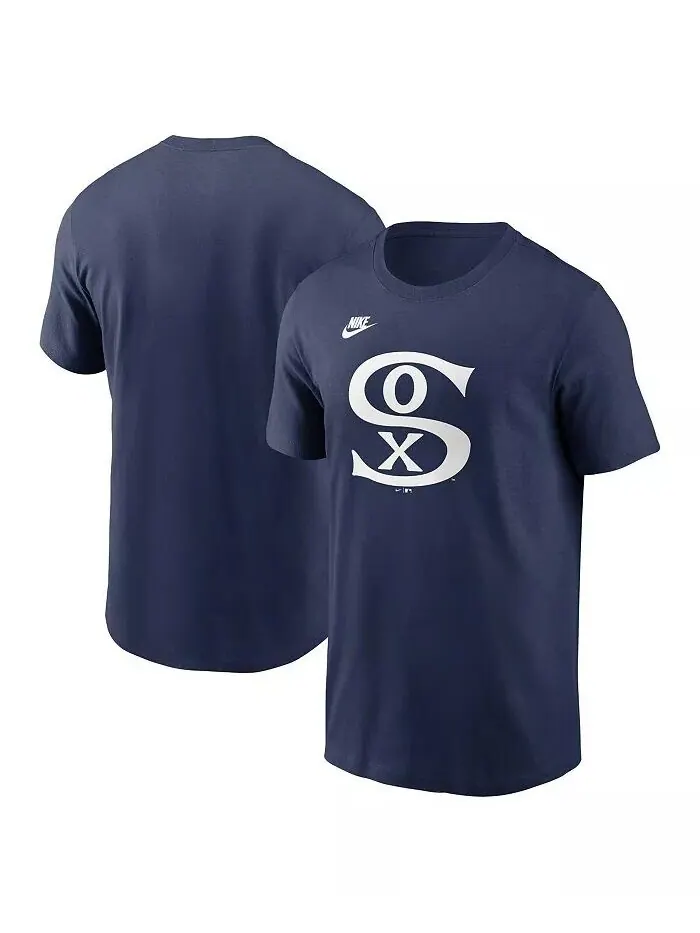 Футболка мужская темно-синяя Chicago White Sox Cooperstown Collection с логотипом команды Nike — изображение 1 из 3