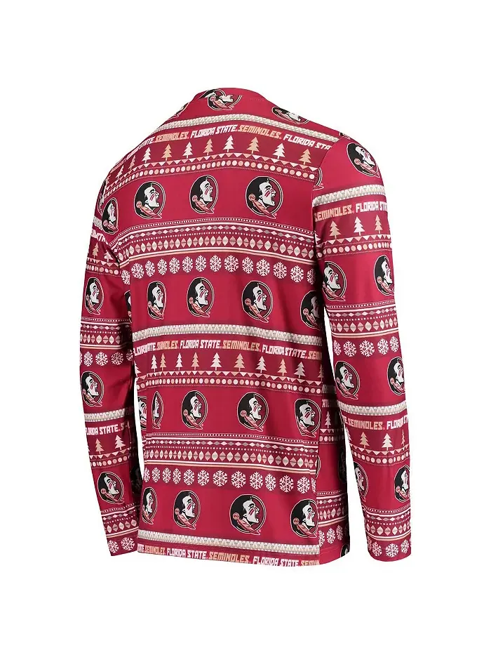 Мужской вязаный комплект Garnet Florida State Seminoles с длинными рукавами и брюками Concepts Sport — изображение 2 из 5