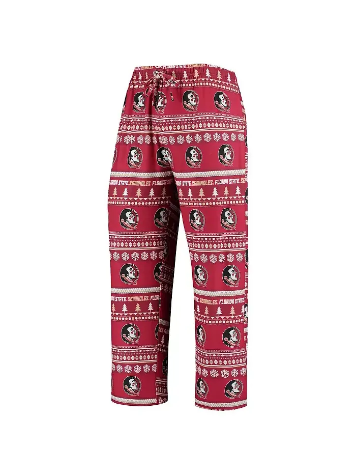 Мужской вязаный комплект Garnet Florida State Seminoles с длинными рукавами и брюками Concepts Sport — изображение 3 из 5
