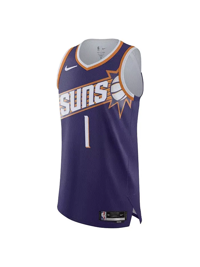 Мужская аутентичная майка Devin Booker Purple Phoenix Suns — Association Edition Nike — изображение 2 из 3