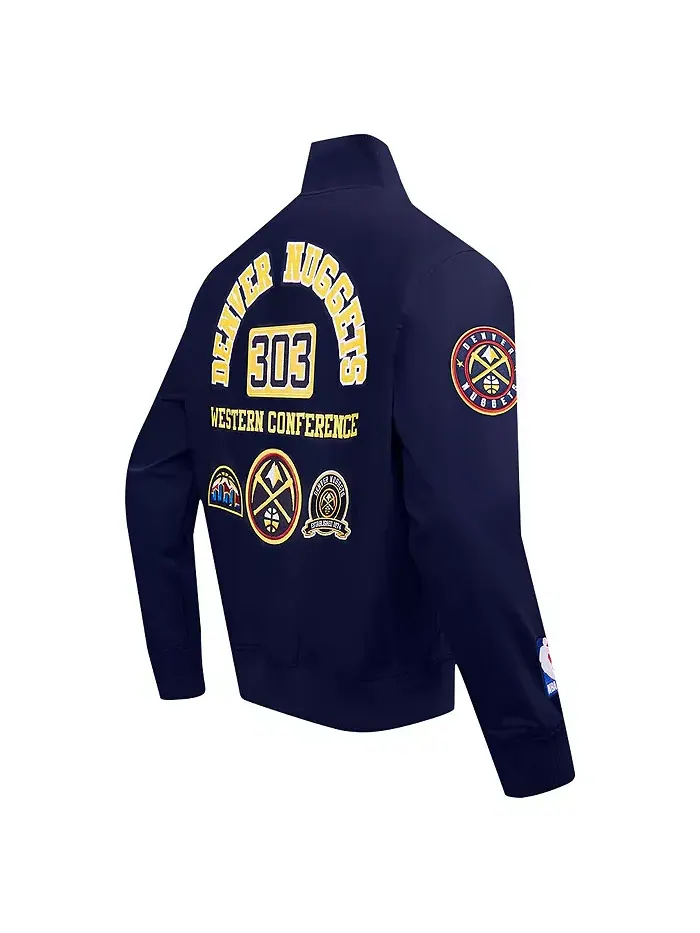 Мужская синяя толстовка Denver Nuggets Area Code с молнией Pro Standard — изображение 4 из 5