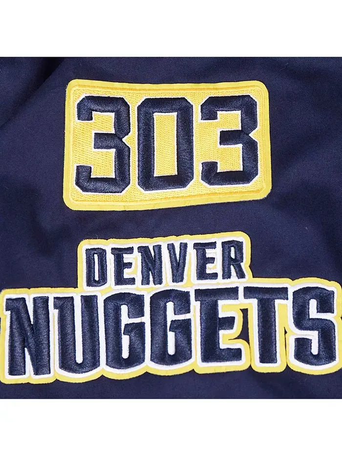 Мужская синяя толстовка Denver Nuggets Area Code с молнией Pro Standard — изображение 5 из 5