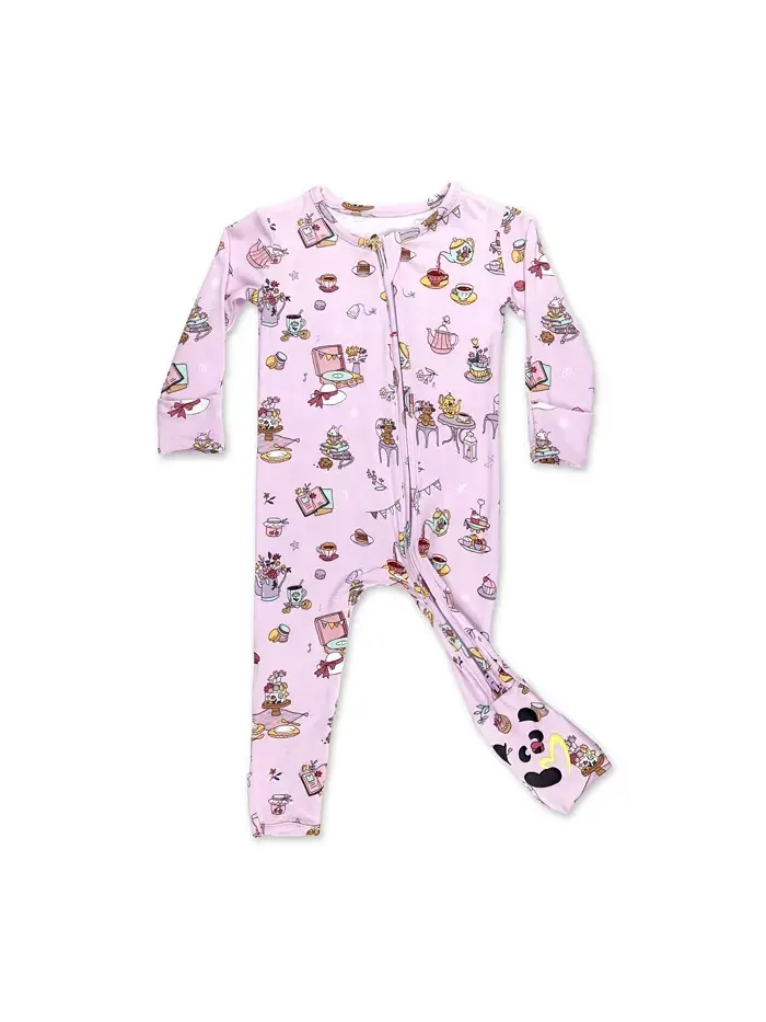 Унисекс пижама-комбинезон Tea Party Convertible Footie Bellabu Bear — изображение 1 из 1