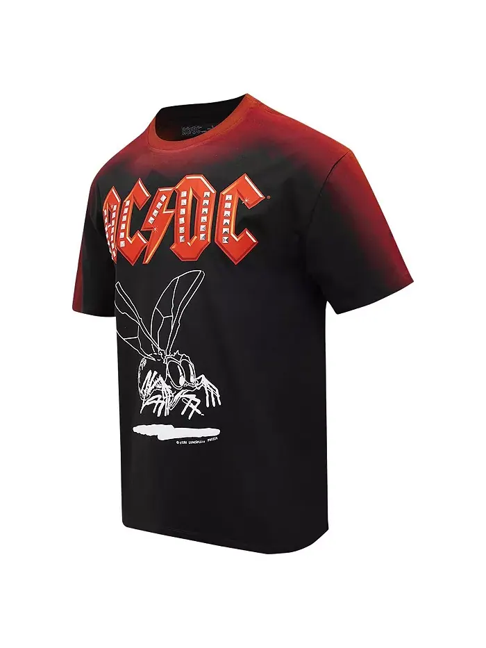 Мужская черная футболка свободного кроя AC/DC Fly on the Wall Tour Freeze Max — изображение 2 из 3