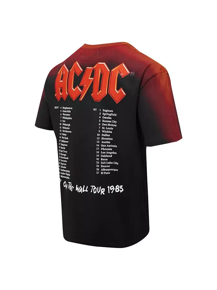 Мужская черная футболка свободного кроя AC/DC Fly on the Wall Tour Freeze Max — изображение 3 из 3