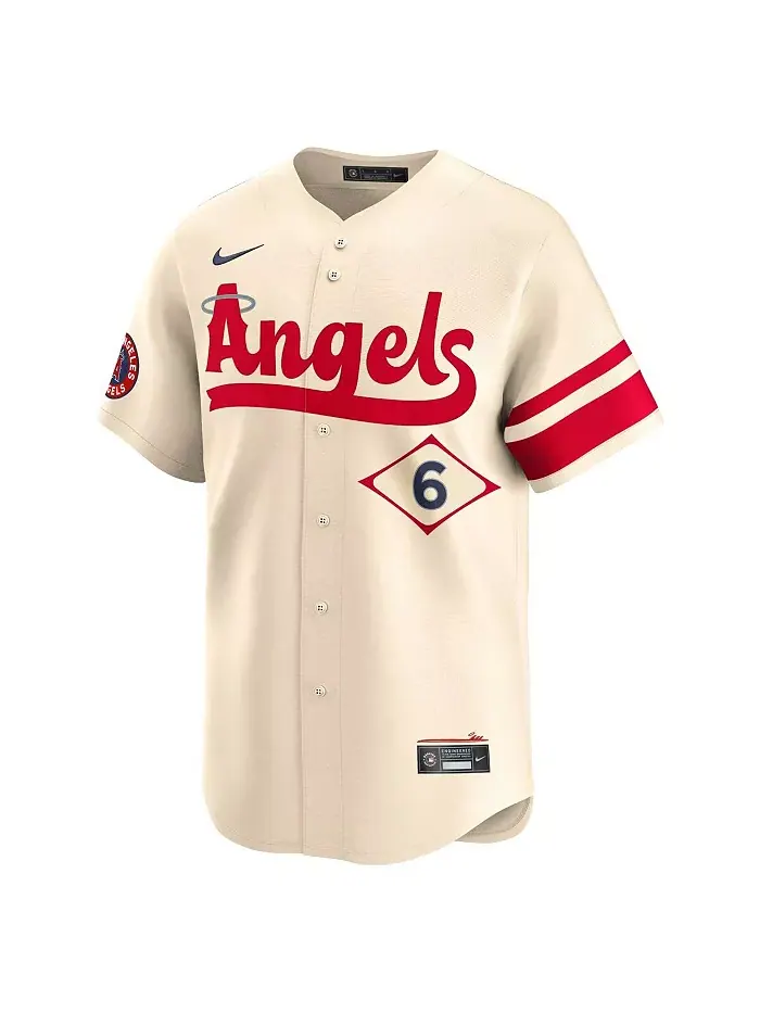 Мужская бейсбольная джерси Los Angeles Angels City Connect Limited игрока Anthony Rendon кремового — изображение 2 из 3