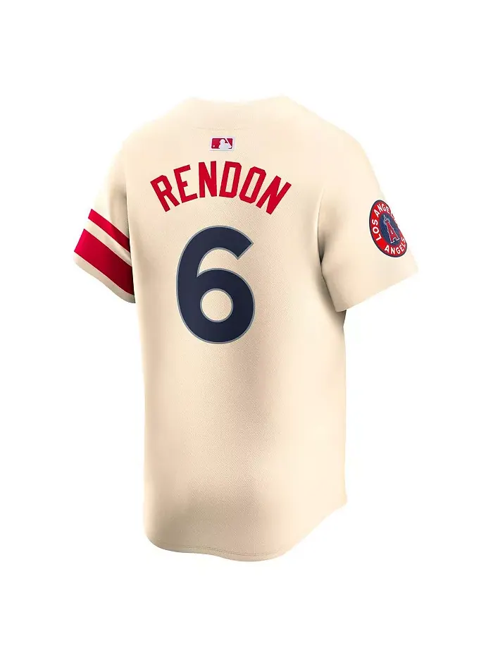 Мужская бейсбольная джерси Los Angeles Angels City Connect Limited игрока Anthony Rendon кремового — изображение 3 из 3