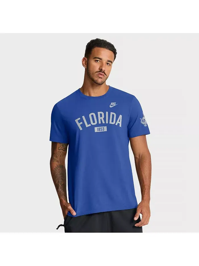 Мужская футболка Royal Florida Gators Legacy Arch Nike — изображение 1 из 5