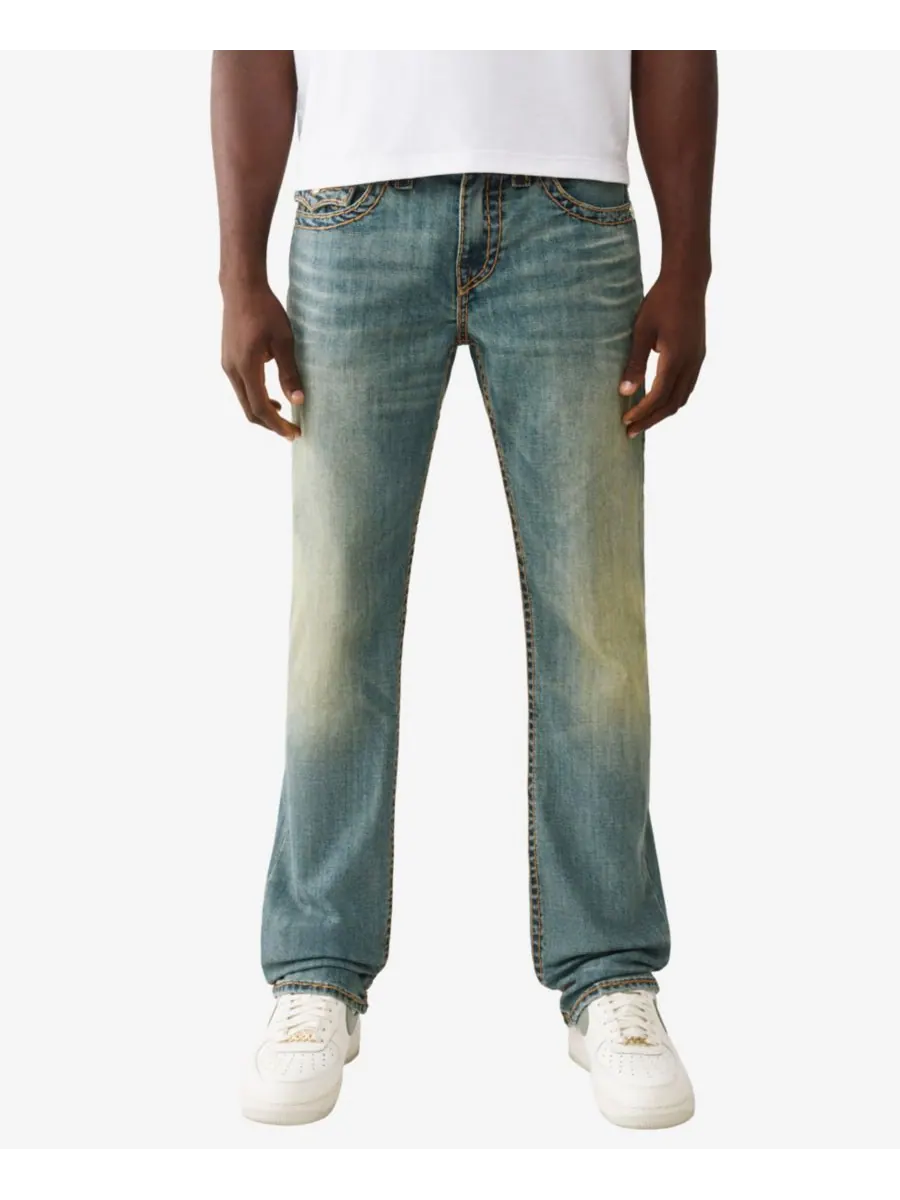 Мужские джинсы Ricky Super Straight-Fit True Religion, Steel Drift Medium Wash