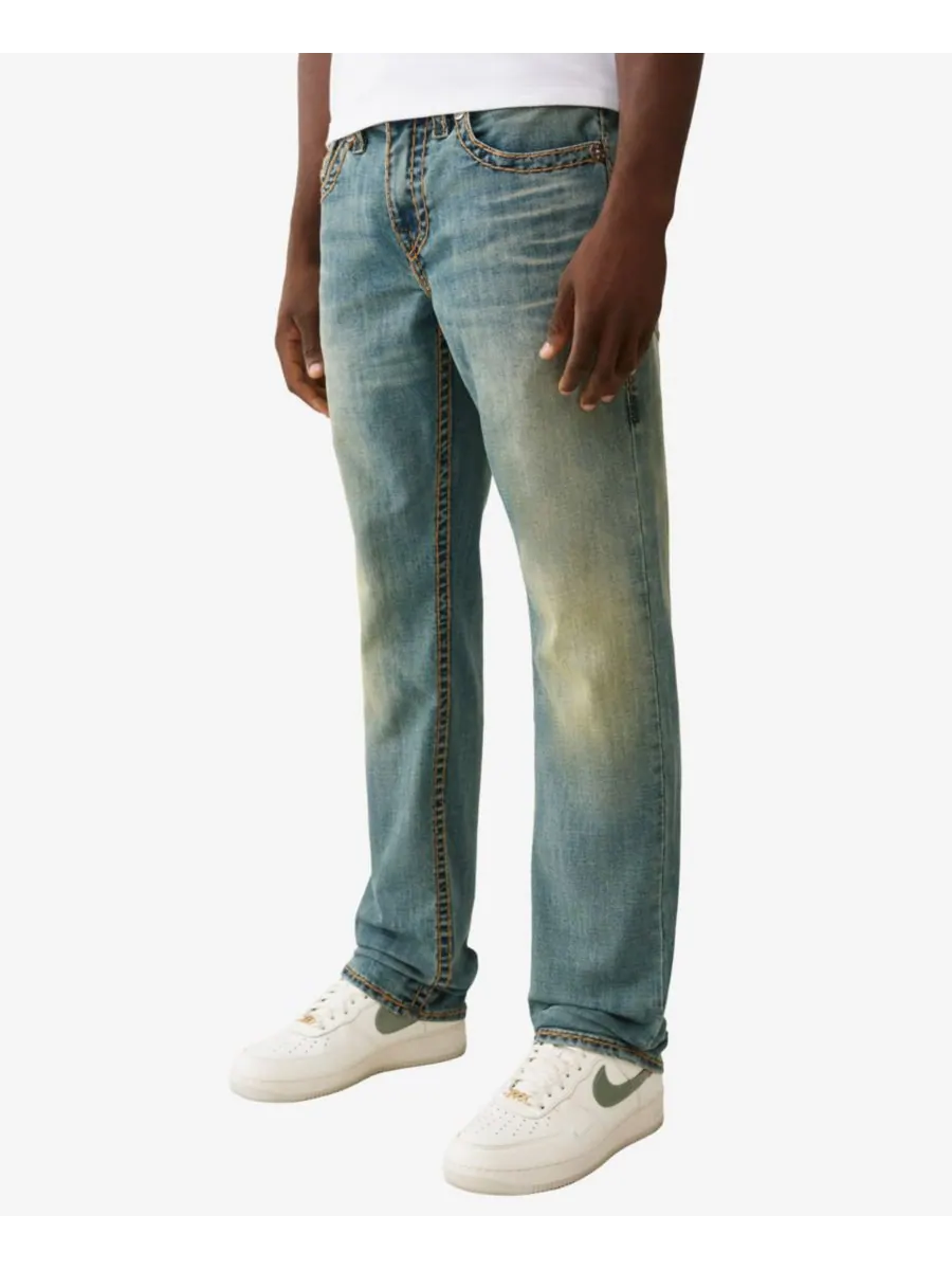 Мужские джинсы Ricky Super Straight-Fit True Religion, Steel Drift Medium Wash — изображение 2 из 3