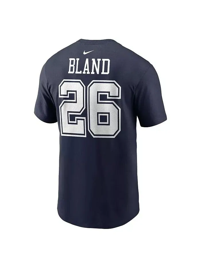 Мужская футболка DaRon Bland Navy Dallas Cowboys с именем и номером игрока Nike — изображение 2 из 3