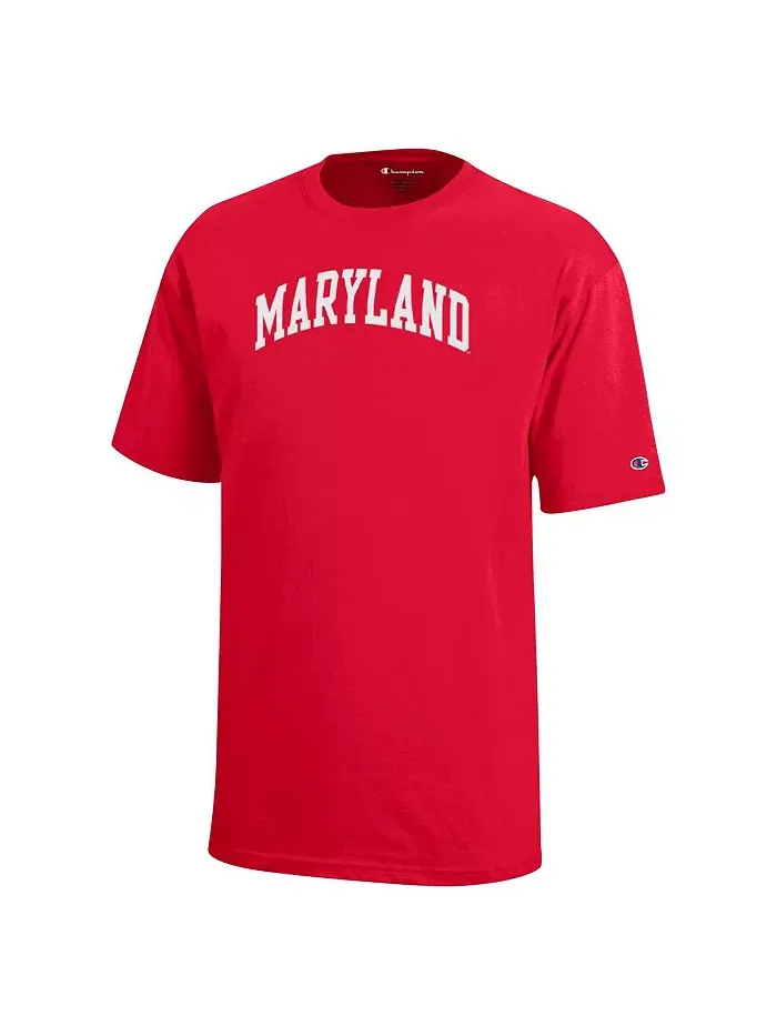 Футболка с аркой команды Maryland Terrapins для старших мальчиков и девочек, красная Champion — изображение 3 из 3