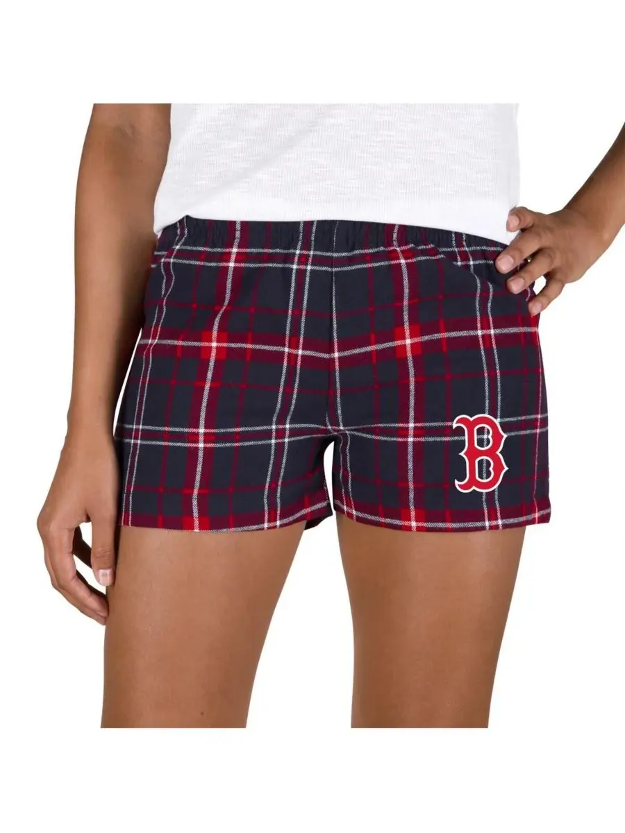 Concepts Sport Женские фланелевые шорты Boston Red Sox в сине-красную расцветку — изображение 1 из 1, темно-синий красный