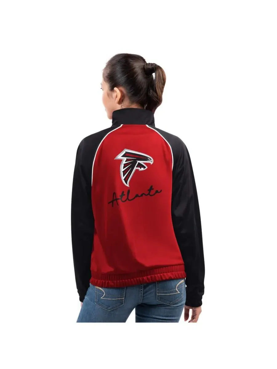 G-III 4Her by Carl Banks Женская красная спортивная куртка Atlanta Falcons Replay на молнии — изображение 2 из 2, красный