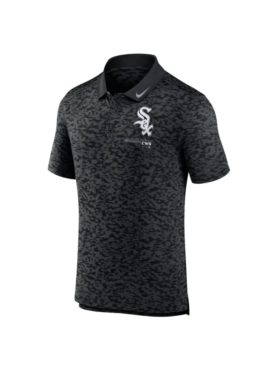 Nike Мужская черная поло-рубашка Chicago White Sox Next Level — изображение 2 из 3, черный