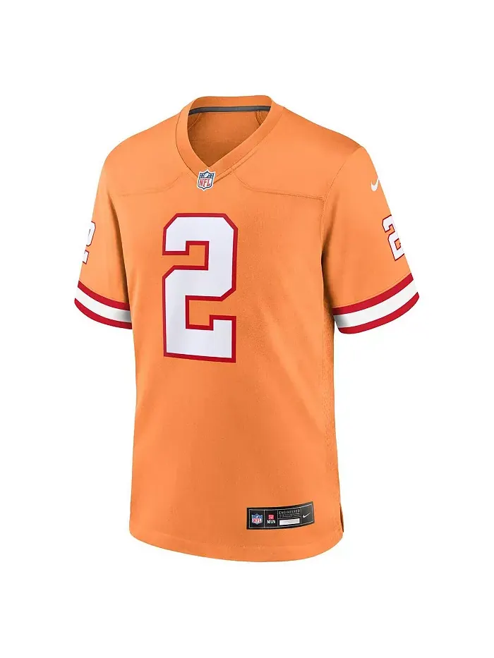 Мужская футболка Emeka Egbuka Creamsicle Tampa Bay Buccaneers Alternate 2 Game Джерси Nike — изображение 2 из 3