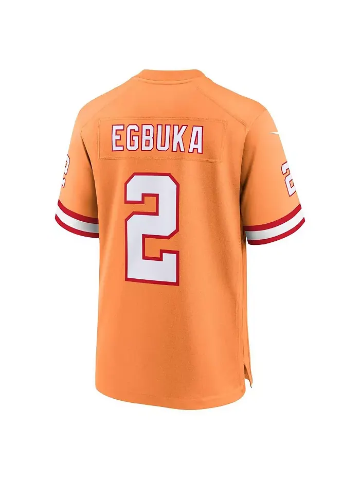 Мужская футболка Emeka Egbuka Creamsicle Tampa Bay Buccaneers Alternate 2 Game Джерси Nike — изображение 3 из 3