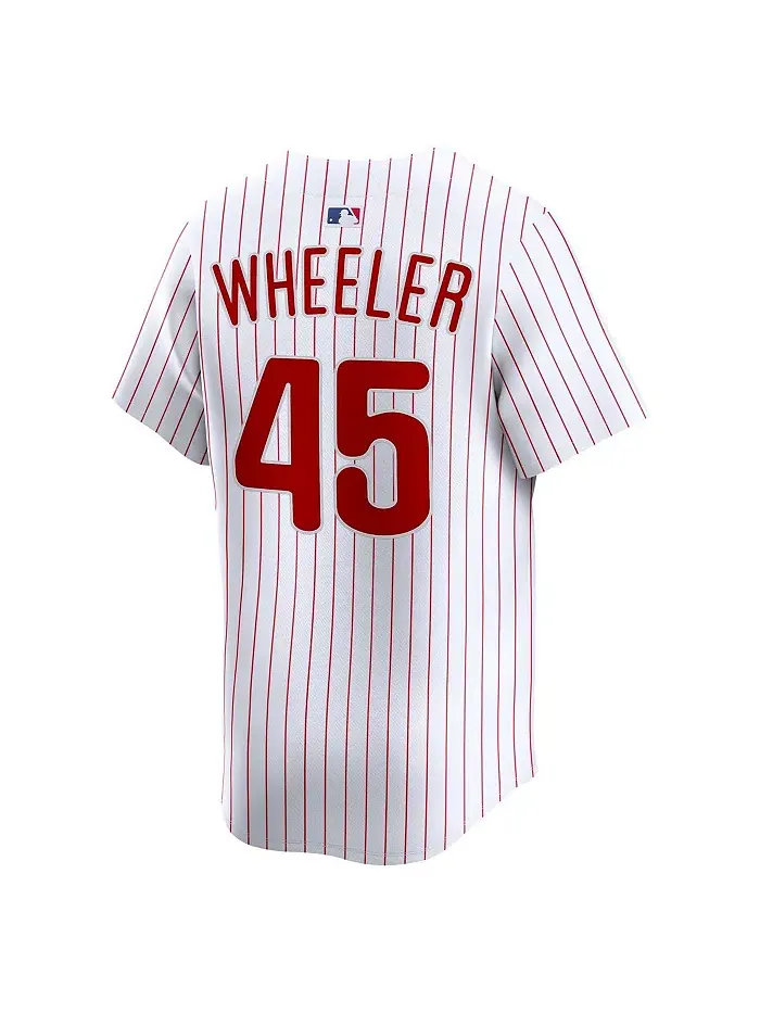Мужская белая лимитированная игровая футболка Zack Wheeler Philadelphia Phillies (домашняя форма) — изображение 2 из 3