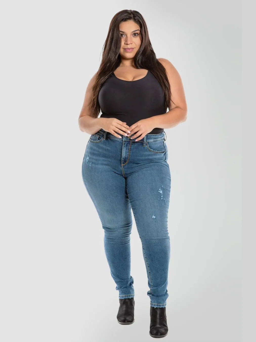 Женские узкие джинсы с высокой посадкой SLINK Jeans, Kathleen — изображение 2 из 3