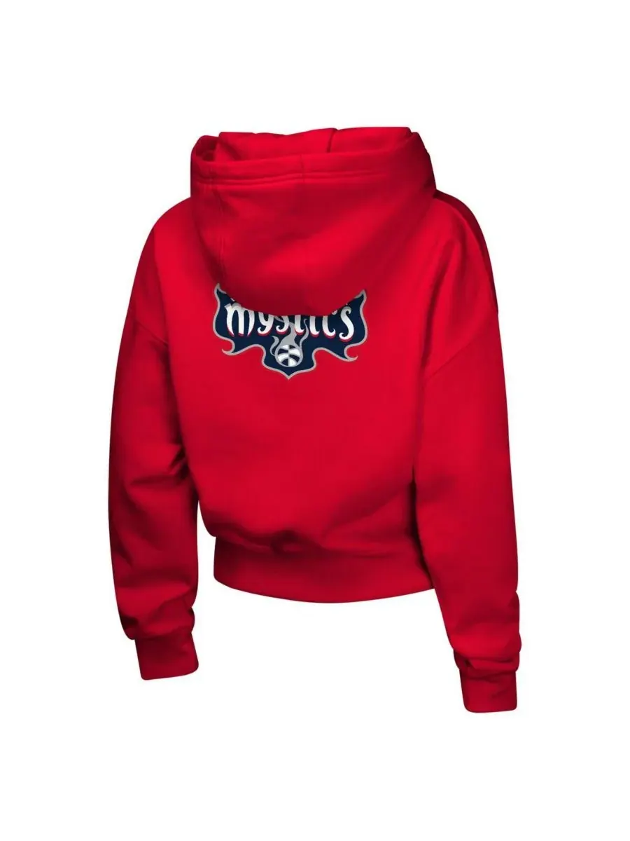 Outerstuff Толстовка с капюшоном Big Girls Red Washington Mystics Top Closer Fashion Pullover Hoodie — изображение 2 из 3