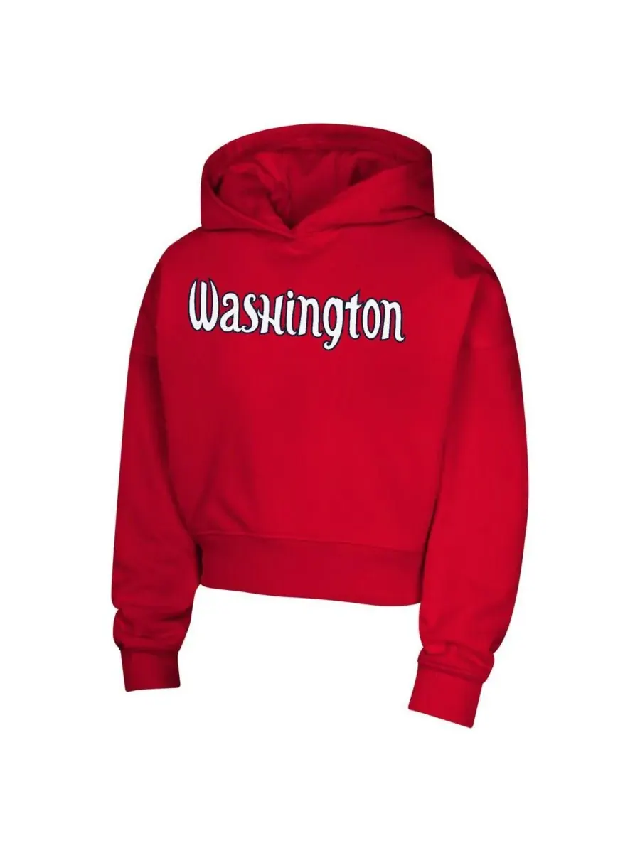 Outerstuff Толстовка с капюшоном Big Girls Red Washington Mystics Top Closer Fashion Pullover Hoodie — изображение 3 из 3